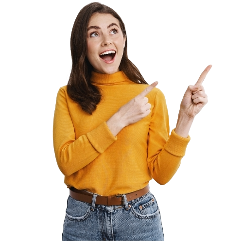 Pointing Women Image